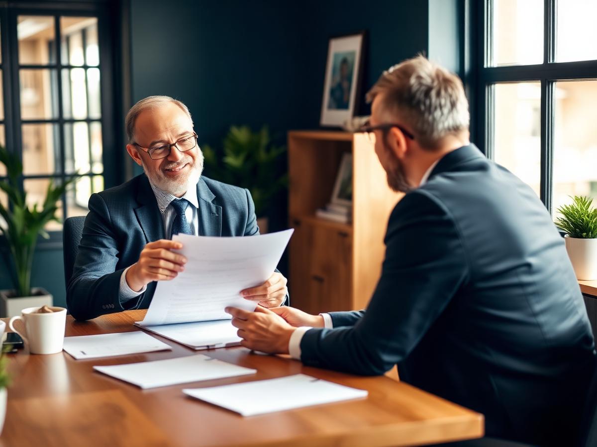 LifeTree advisor reviewing a plan with a client